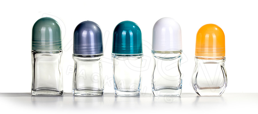 50ML GLASS ROLL ON BOTTLES