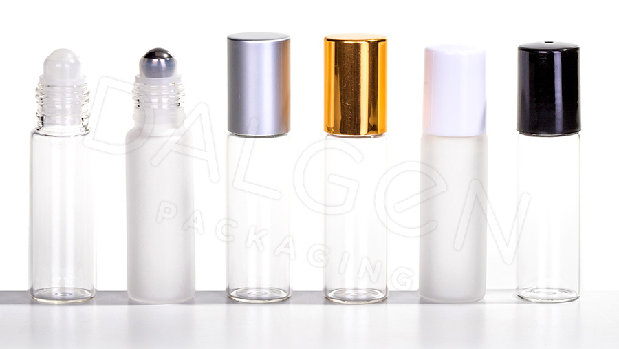 GLASS ROLL ON BOTTLE WITH CAP