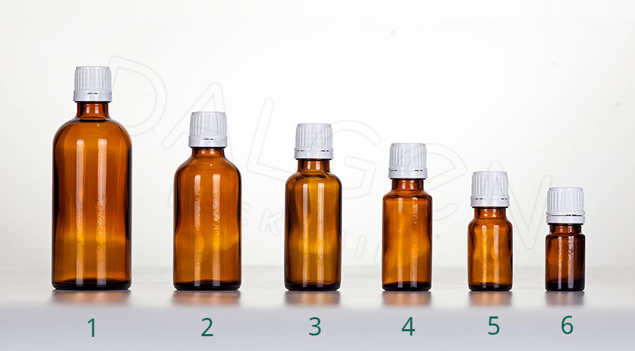 HOMEOPATHIC BOTTLES - WHITE CAPS