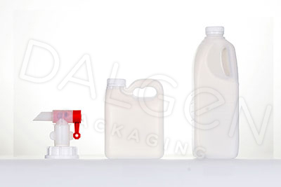 PLASTIC SMALL JERRY CAN, TAP CAP & DAIRY BOTTLES